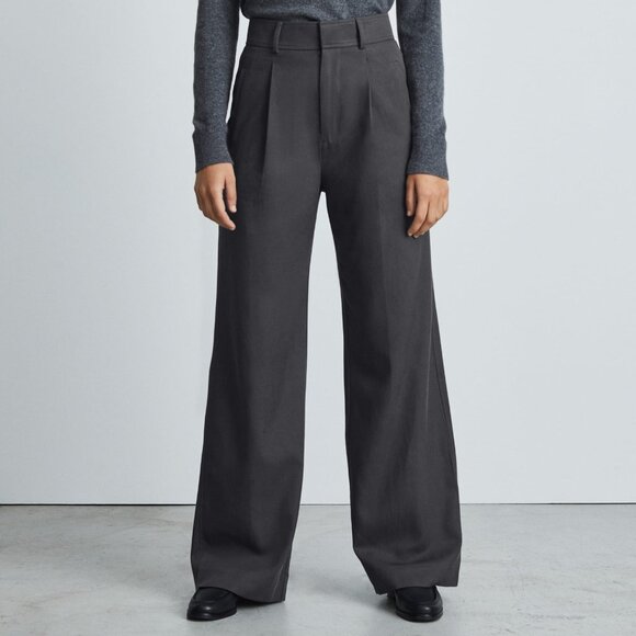 NWT Everlane The Draper Pleated Pant in Buttersmooth Slate Grey - Size 2 - Picture 1 of 2